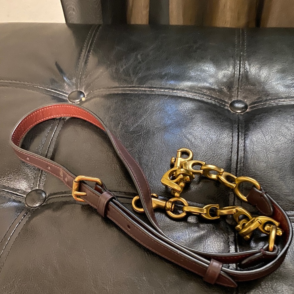 Coach c chain strap.